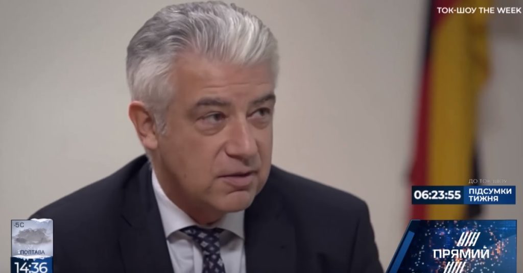 Про майбутню політику Німеччини щодо РФ та України, ситуацію в Азовському морі та “Північний потік-2” – інтерв’ю посла ФРН в Україні “Прямому”